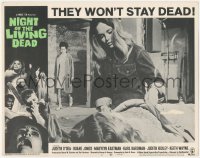 4w0697 NIGHT OF THE LIVING DEAD LC #2 1968 George Romero zombie classic, girls in basement!