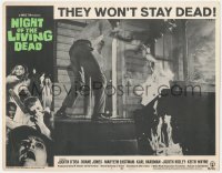 4w0699 NIGHT OF THE LIVING DEAD LC #5 1968 George Romero zombie classic, Duane Jones on porch!