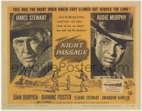 4w0237 NIGHT PASSAGE TC 1957 nothing could stop the showdown between James Stewart & Audie Murphy!