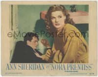 4w0701 NORA PRENTISS LC #3 1947 close up of Ann Sheridan checking on wounded unconscious Robert Alda!