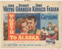 4w0241 NORTH TO ALASKA TC 1960 John Wayne & sexy Capucine in a fun-filled adventure in the Yukon!