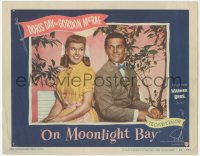 4w0707 ON MOONLIGHT BAY LC #2 1951 close up of Doris Day & Gordon MacRae smiling back-to-back!