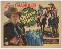 4w0245 OUTLAW TAMER TC 1934 great image of cowboy Lane Chandler in the Phantom Rider series, rare!
