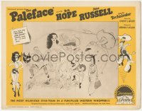 4w0716 PALEFACE LC R1958 lots of great art of Bob Hope & sexy Jane Russell by Al Hirschfeld!