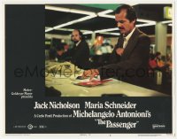 4w0722 PASSENGER LC #6 1975 close up of Jack Nicholson standing at counter, Michelangelo Antonioni!