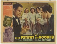4w0723 PATIENT IN ROOM 18 Other Company LC 1938 sexy Ann Sheridan & nurses watch Knowles & Ridgely!