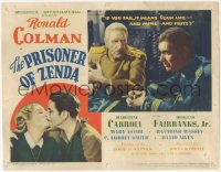 4w0255 PRISONER OF ZENDA TC 1937 Ronald Colman kissing Madeleine Carroll, and with C. Aubrey Smith!