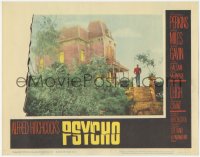 4w0001 PSYCHO LC #3 1960 Alfred Hitchcock, most desired iconic far shot of Anthony Perkins by house!