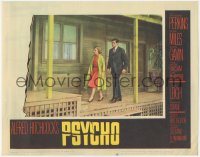 4w0008 PSYCHO LC #8 1960 Alfred Hitchcock classic, Vera Miles & John Gavin search the Bates Motel!