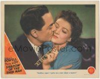 4w0764 SHADOW OF THE THIN MAN LC 1941 Powell kissing Loy goodbye before seeing a man about a murder!