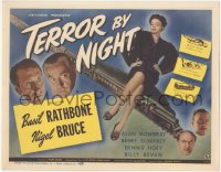 4w0306 TERROR BY NIGHT TC 1946 Basil Rathbone is Sherlock Holmes & Nigel Bruce as Dr. Watson!