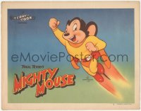 4w0806 TERRY-TOON LC #3 1946 wonderful cartoon image of Paul Terry's Mighty Mouse flying!