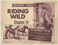 4w0307 TEX GRANGER chapter 14 TC 1947 Columbia cowboy western serial, Riding Wild, treachery strikes!
