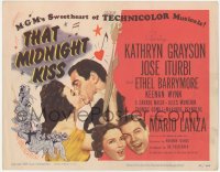 4w0309 THAT MIDNIGHT KISS TC 1949 sweethearts Kathryn Grayson & Jose Iturbi, Mario Lanza sings!