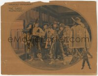 4w0816 THREE MUSKETEERS LC 1921 Douglas Fairbanks as D'Artagnan is thrown out by soldiers!