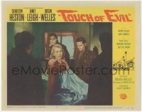 4w0836 TOUCH OF EVIL LC #4 1958 Orson Welles, Janet Leigh surrounded by Valentin de Vargas & thugs!