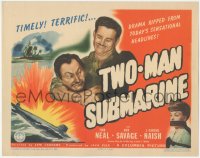 4w0324 TWO-MAN SUBMARINE TC 1944 Tom Neal chokes J. Carrol Naish, Ann Savage is bound & gagged!