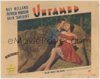 4w0847 UNTAMED LC 1940 best romantic portrait of Ray Milland & sexy Patricia Morison on big rock!