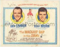 4w0334 WACKIEST SHIP IN THE ARMY TC 1960 Jack Lemmon & Ricky Nelson in the Navy, WWII comedy!