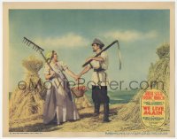 4w0865 WE LIVE AGAIN LC 1934 Anna Sten & Fredric March in love working in field, from Tolstoy novel!