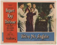 4w0866 WE'RE NO ANGELS LC #7 1955 Humphrey Bogart, Aldo Ray, Peter Ustinov & Basil Rathbone!