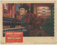 4w0877 WHITE HEAT LC #5 1949 crazy laughing James Cagney is on top of the world, Ma, classic scene!