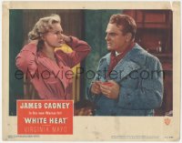 4w0878 WHITE HEAT LC #7 1949 James Cagney is Cody Jarrett with Virginia Mayo, classic film noir!