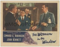 4w0887 WOMAN IN THE WINDOW LC 1944 Fritz Lang, Edward G. Robinson & Raymond Massey by man w/ phone!