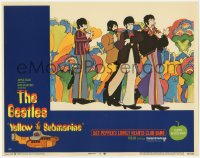 4w0895 YELLOW SUBMARINE LC #6 1968 psychedelic art of Beatles John, Paul, Ringo & George with cats!