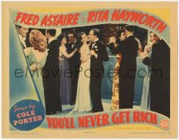4w0898 YOU'LL NEVER GET RICH LC 1941 sexy Rita Hayworth & Fred Astaire dancing at fancy party!