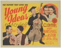 4w0346 YOUNG IDEAS TC 1943 Herbert Marshall, Mary Astor, Susan Peters, great Al Hirschfeld art!