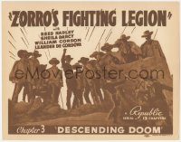 4w0347 ZORRO'S FIGHTING LEGION chapter 3 TC 1939 Republic masked hero serial, Descending Doom!