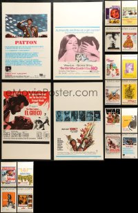 4x0071 LOT OF 21 WINDOW CARDS 1960s-1970s great images from a variety of different movies!