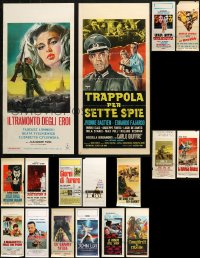 4x1038 LOT OF 21 FORMERLY FOLDED ITALIAN LOCANDINAS 1950s-1990s a variety of movie images!