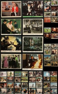 4x0800 LOT OF 76 COLOR 8X10 STILLS AND MINI LOBBY CARDS 1950s-1980s scenes from a variety of movies!