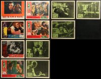 4x0329 LOT OF 11 HORROR/SCI-FI LOBBY CARDS 1960s-1970s incomplete sets from a variety of movies!