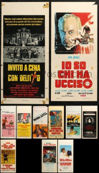4x1049 LOT OF 15 FORMERLY FOLDED ITALIAN LOCANDINAS 1950s-1970s a variety of movie images!