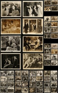 4x0802 LOT OF 75 8X10 STILLS 1930s-1950s great scenes from a variety of different movies!