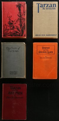 4x0507 LOT OF 5 TARZAN MOVIE EDITION HARDCOVER BOOKS 1910s-1930s Edgar Rice Burroughs stories!