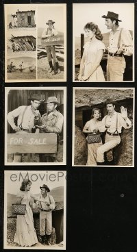 4x0907 LOT OF 5 GUNSMOKE 1960S TV 7X9 STILLS WITH DENNIS WEAVER 1961 great images of Chester!
