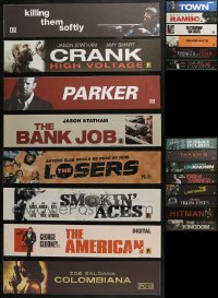4x0995 LOT OF 22 ACTION HERO 5X25 MYLAR MARQUEES 2010s titles from a variety of different movies!