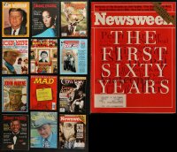 4x0588 LOT OF 13 MAGAZINES 1960s-2000s MAD, John Wayne, Sheet Music, Newsweek, American Cowboy!