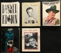 4x0551 LOT OF 5 OVERSIZED BIOGRAPHY SOFTCOVER BOOKS 1970s-2010s Buster Keaton, Judy Garland & more!