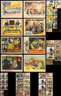 4x0935 LOT OF 47 JOHN WAYNE REPRODUCTION LOBBY CARDS, POSTERS & 2008 USC EXHIBITION POSTCARDS 2000s