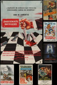 4x0131 LOT OF 12 FOLDED ARGENTINEAN POSTERS 1950s-1990s great images from a variety of movies!
