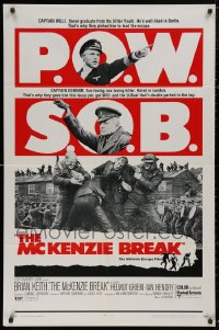 4x0247 LOT OF 5 FOLDED MCKENZIE BREAK ONE-SHEETS 1971 Brian Keith, The Ultimate WWII Escape Film!