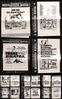 4x0402 LOT OF 20 UNCUT PARAMOUNT PRESSBOOKS 1960s advertising for a variety of movies!