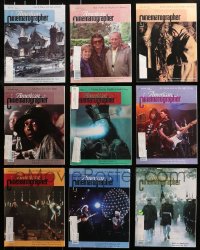 4x0575 LOT OF 16 AMERICAN CINEMATOGRAPHER 1986-88 MOVIE MAGAZINES 1986-1988 cool images & articles!