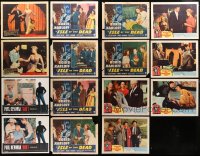 4x0327 LOT OF 15 LOBBY CARDS 1950s-1960s incomplete sets from a variety of different movies!