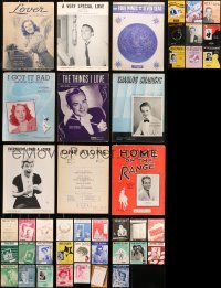 4x0414 LOT OF 61 SHEET MUSIC 1930s-1970s great songs from a variety of different musicians!